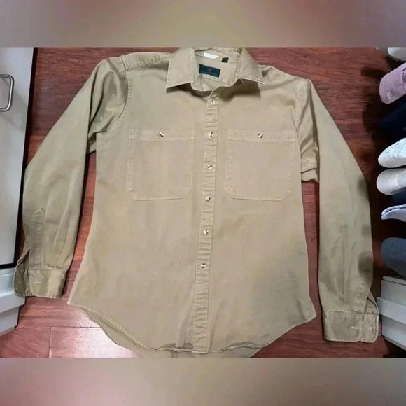 Vintage A&F 100% cotton button down LARGE - Picture 2 of 8